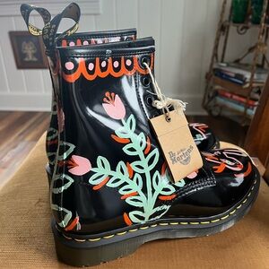 Hand painted Dr Martens Women’s size 9 painted with leather paint and sealed